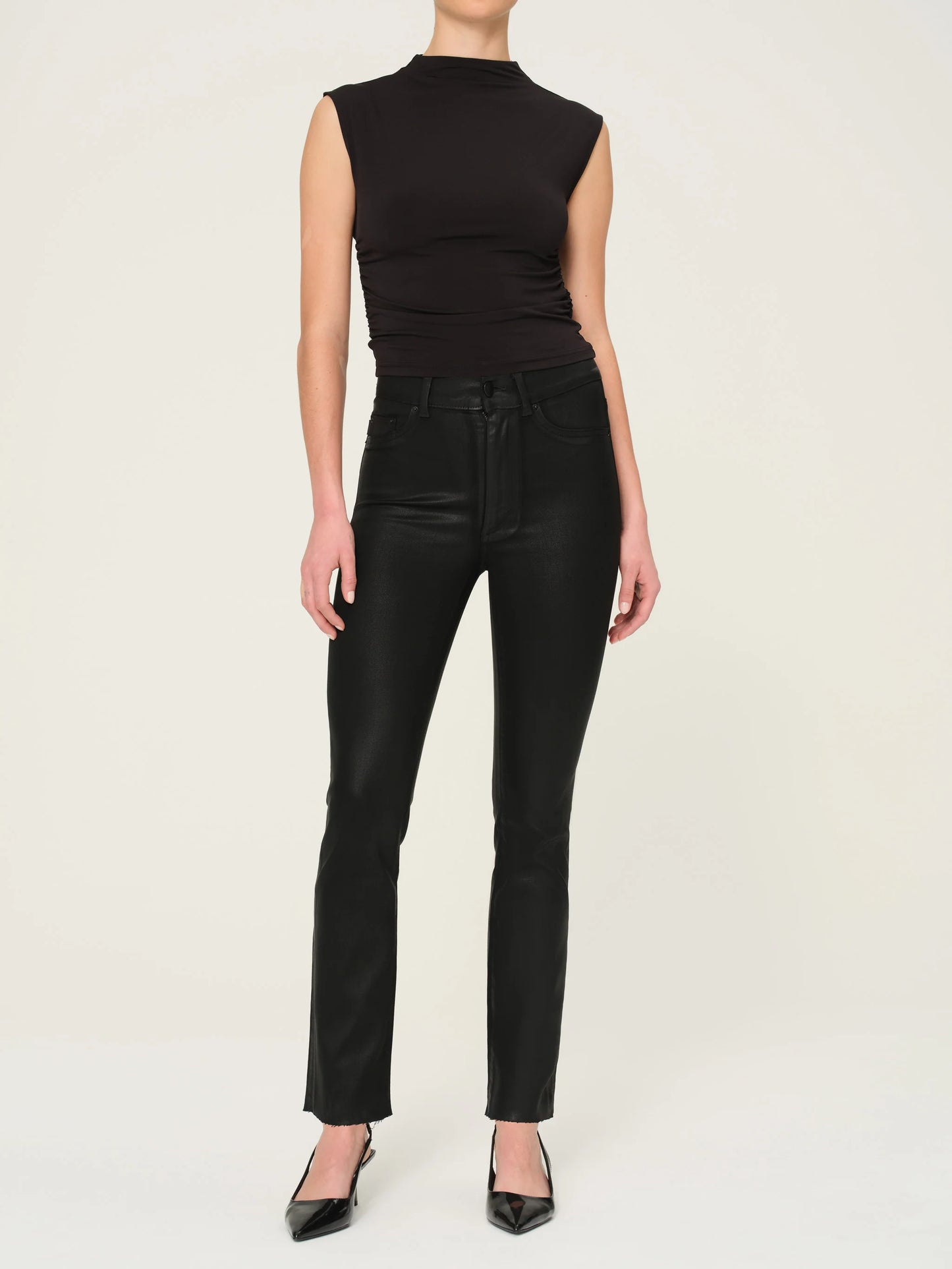 DL 1961/ Halle Straight/ Black Coated