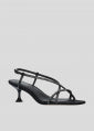 LOLA CRUZ | LIBERTY HEEL SANDAL | BLACK