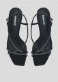 LOLA CRUZ | LIBERTY HEEL SANDAL | BLACK
