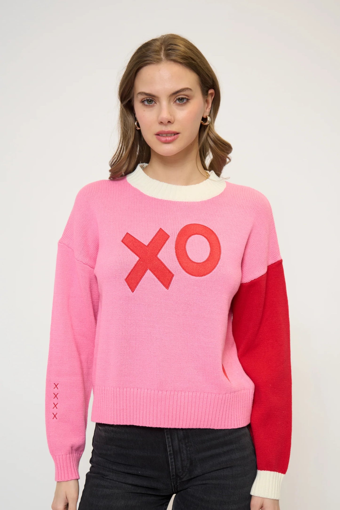 CPW | HEART VALENTINES CREW | PINK