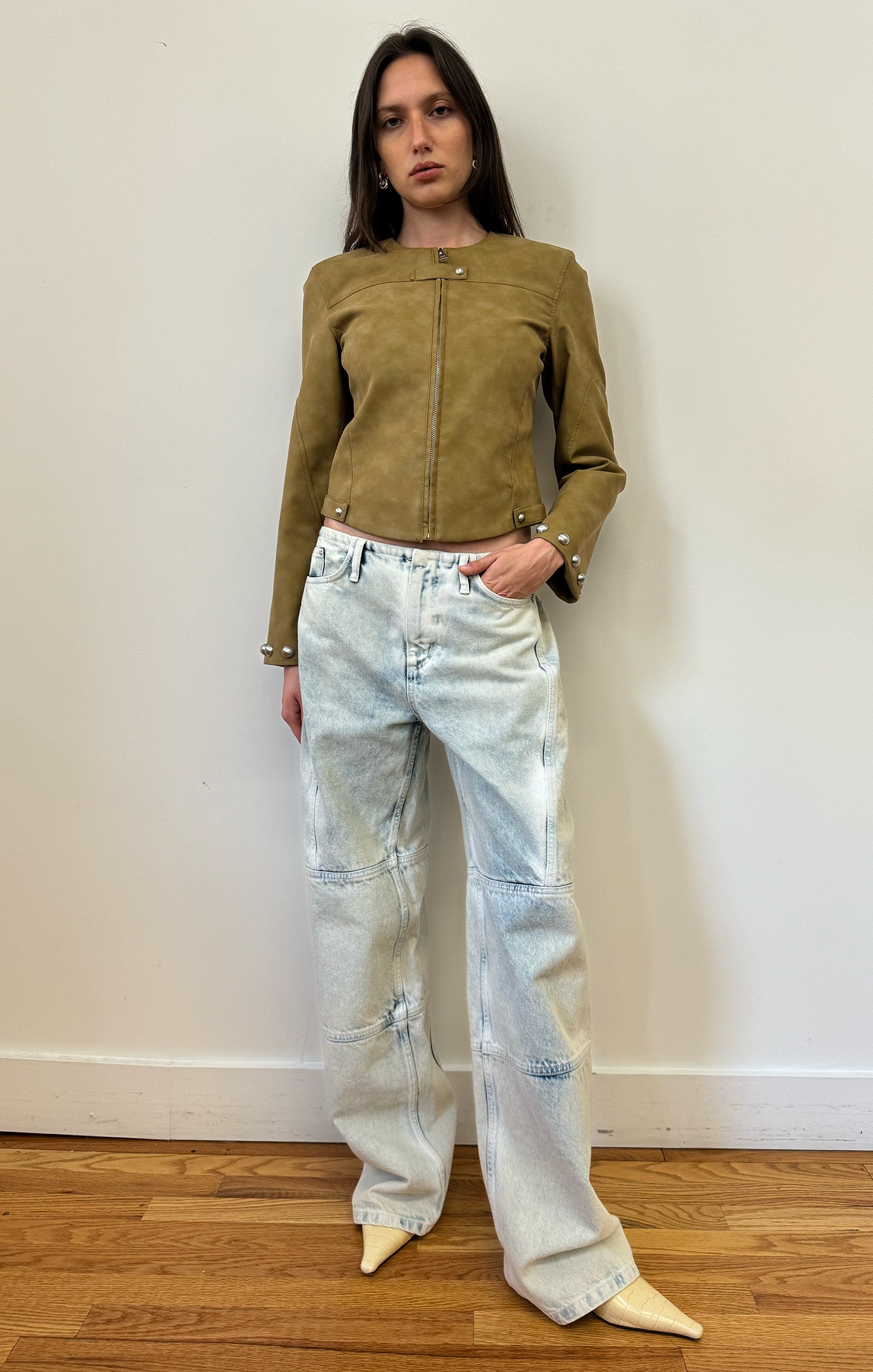 APPARIS/Grier Leather Moto/Sepia