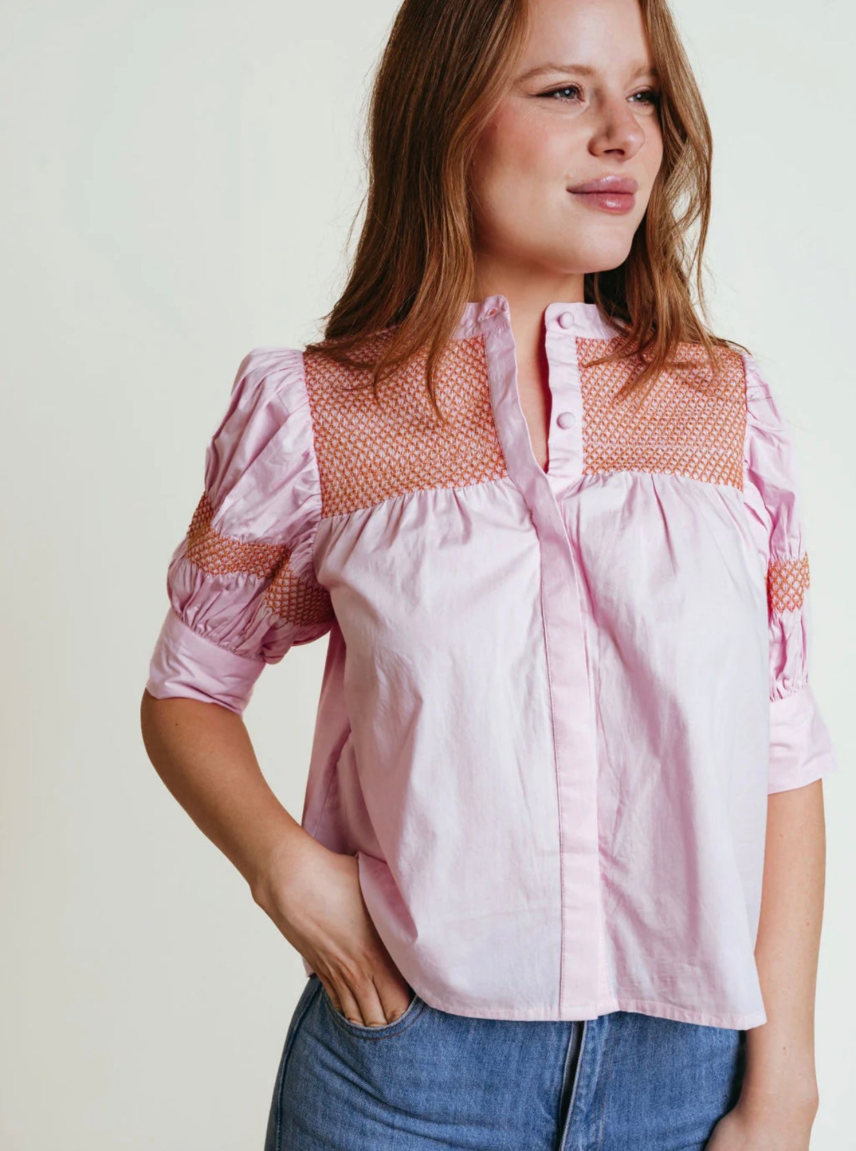 LAROQUE/Sutton Blouse/Pink/Orange