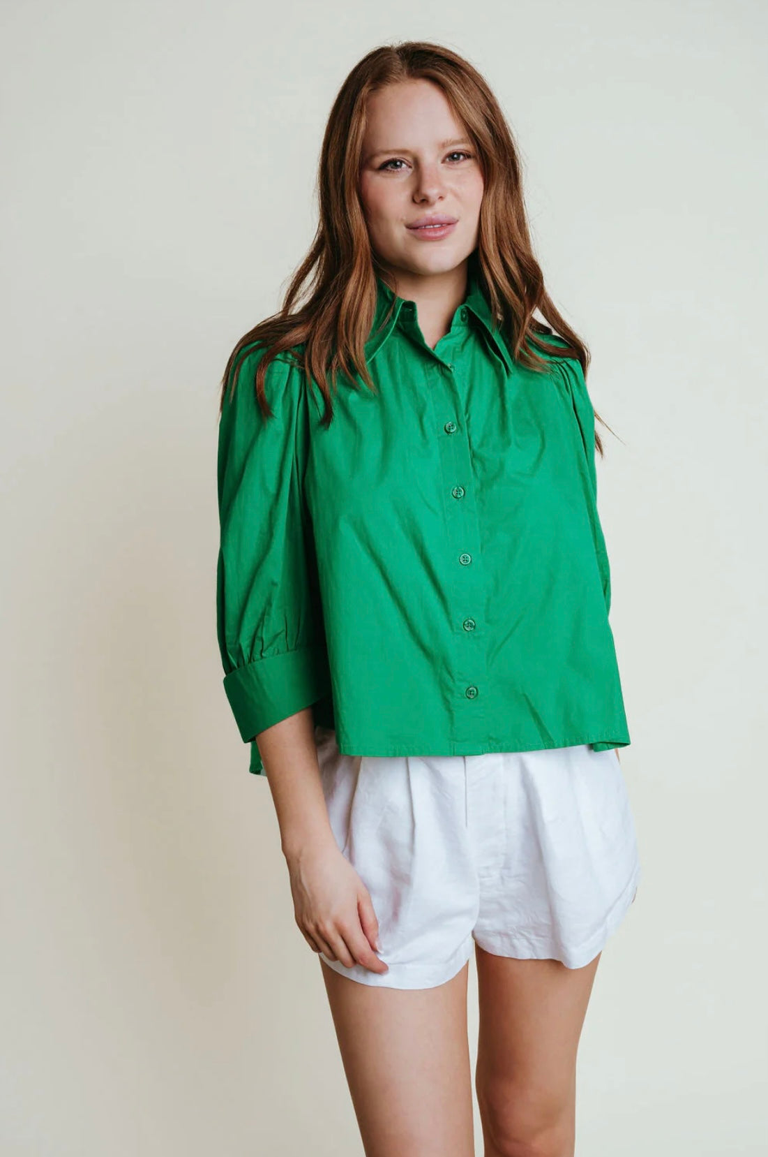 LAROQUE | REBA TOP  KELLY GREEN