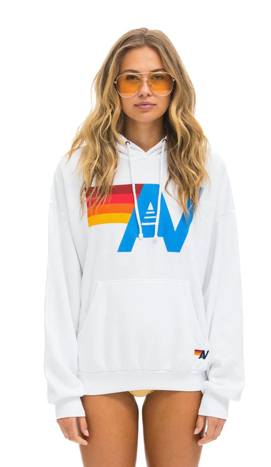 AVIATOR NATION | LOGO PULLOVER HOODIE | WHITE