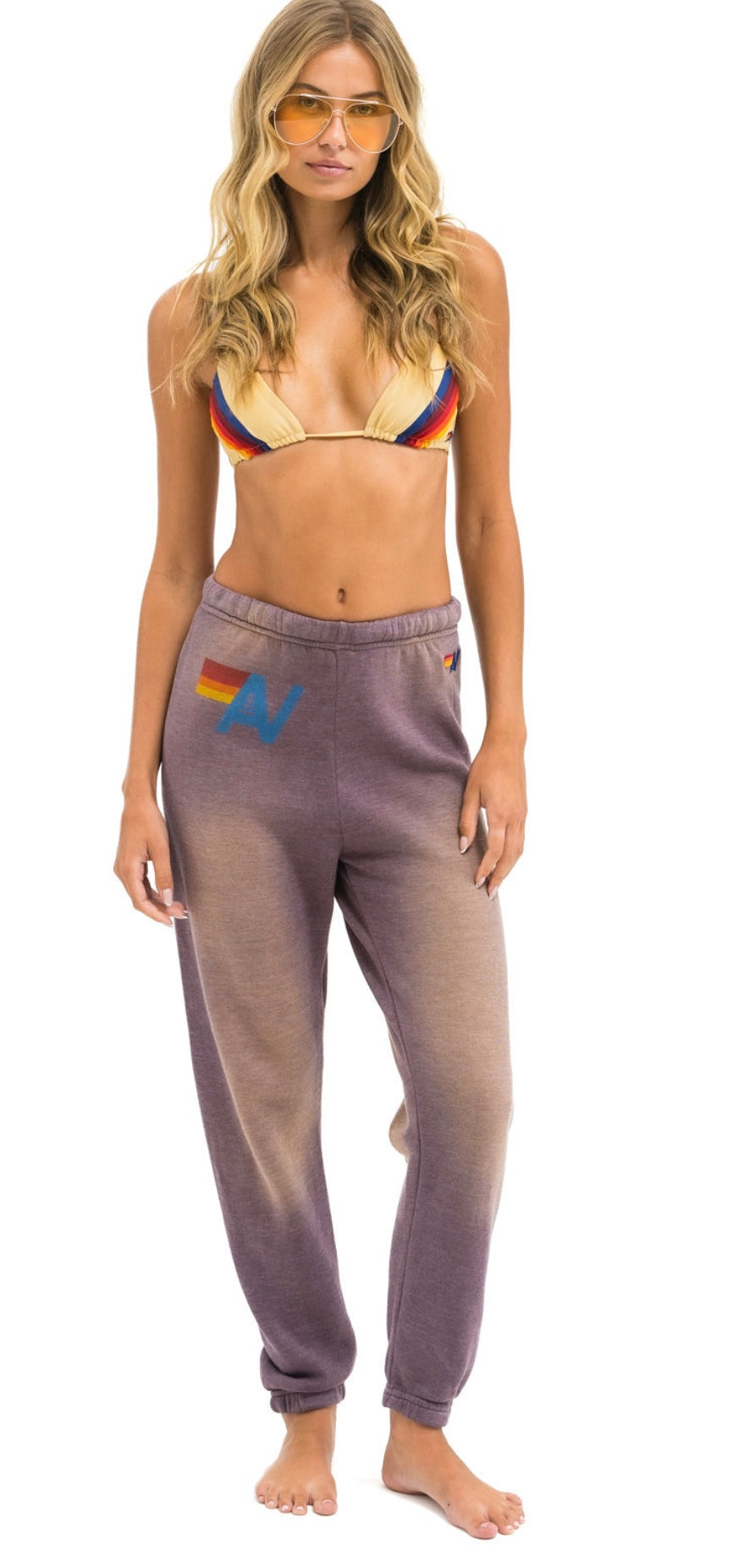 AVIATOR NATION | VINTAGE LOGO SWEATPANT | FADED MOCHA