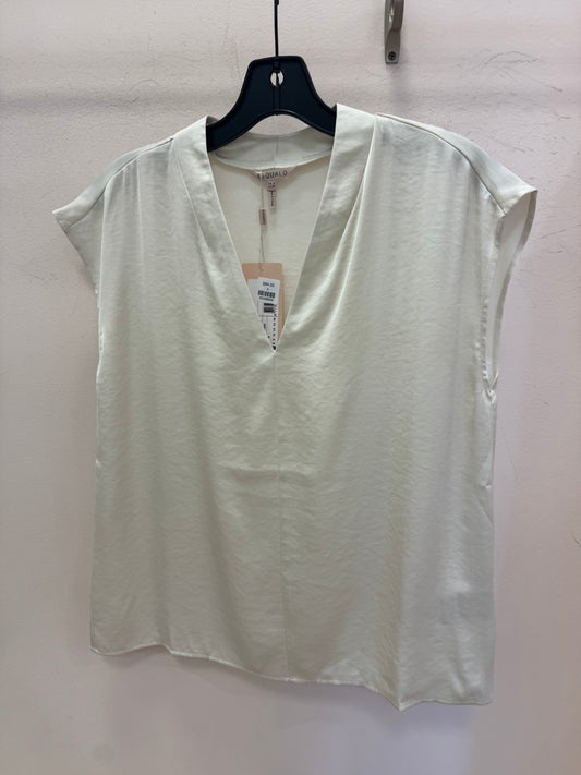 ESQUALO | SLEEVELESS VNECK TOP | OFF WHITE