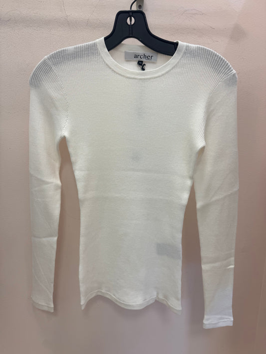 ARCHER | STERLING L/S RIB TEE | WHITE