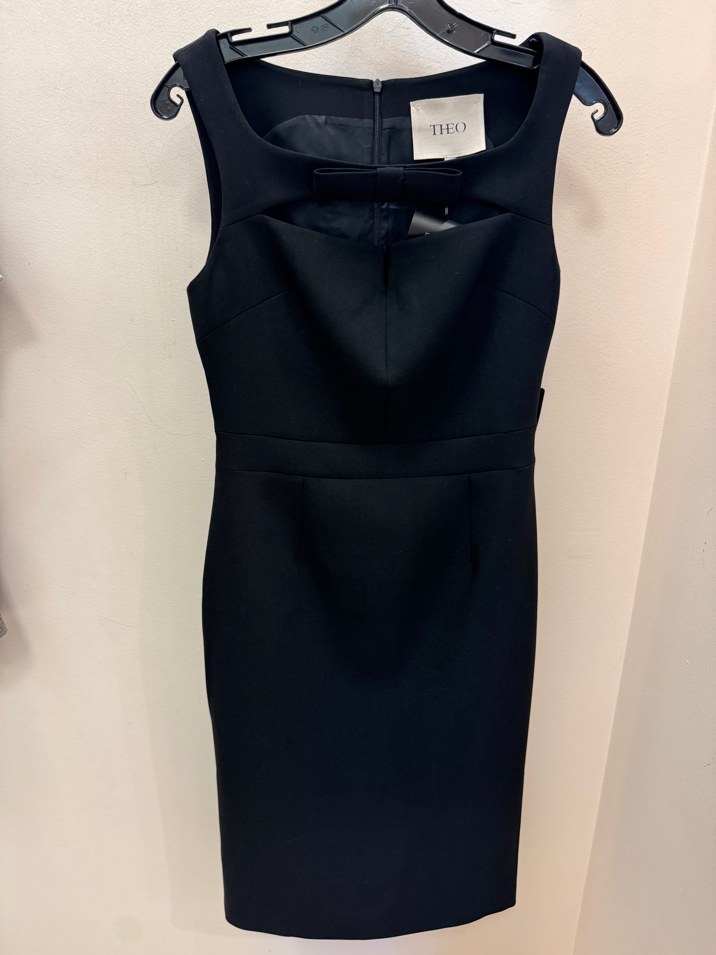 THEO | DAPHNE BOW PENCIL DRESS | BLACK