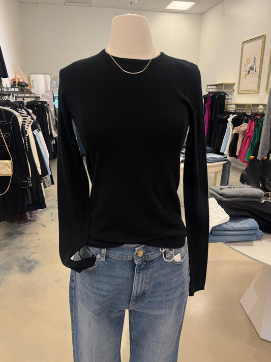 XIRENA | CREWE SWEATER | BLACK