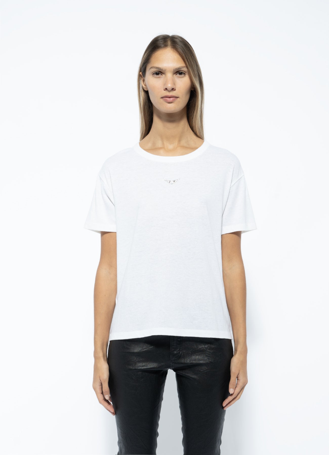 Zadig and Voltaire/ Marta PCL Wings Strass/ Blanc