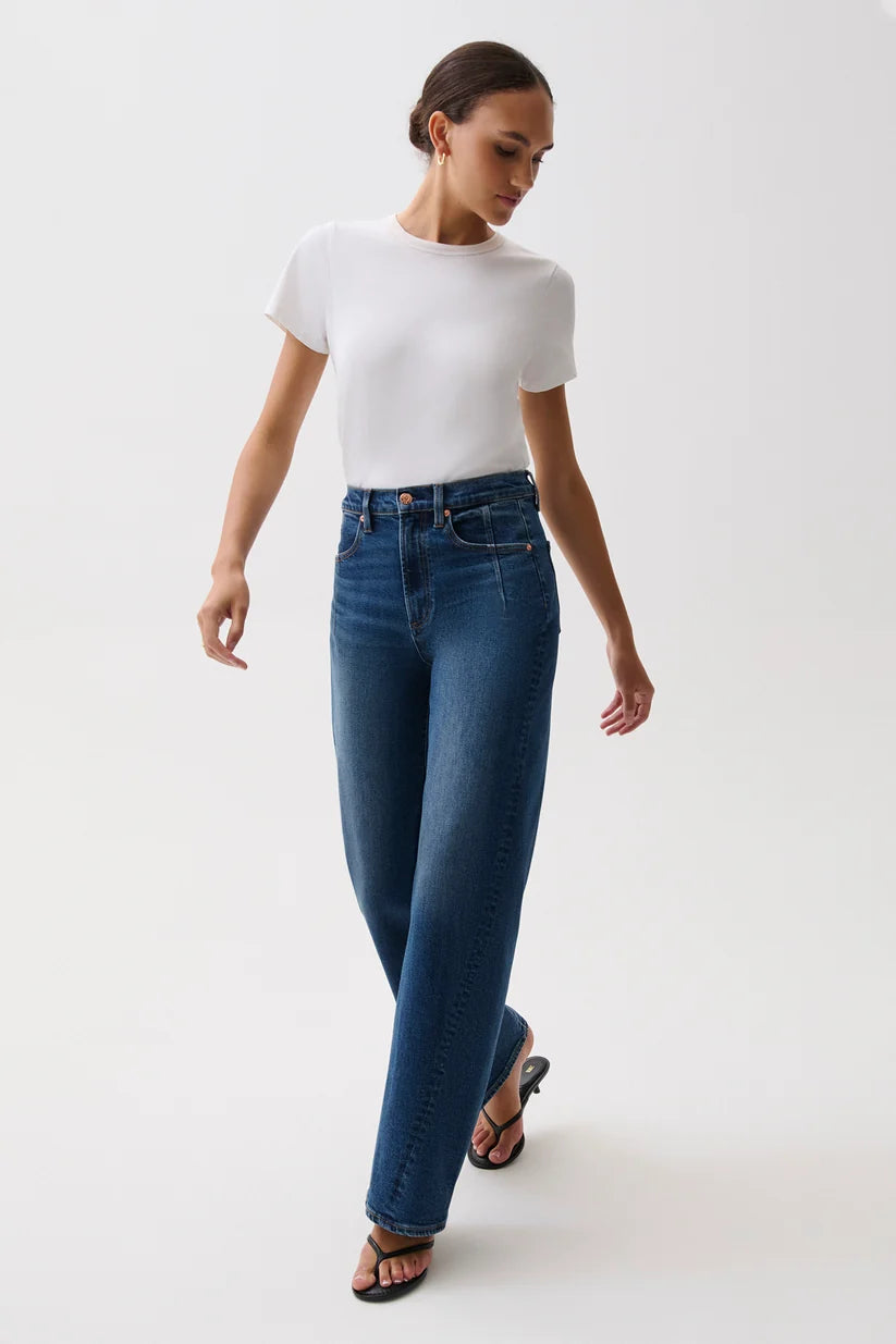 PISTOLA | KYRA HIGH RISE BOWED LEG | INKWELL