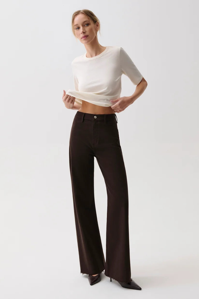 PISTOLA | PENNY HIGH RISE WIDE LEG | MOCHA