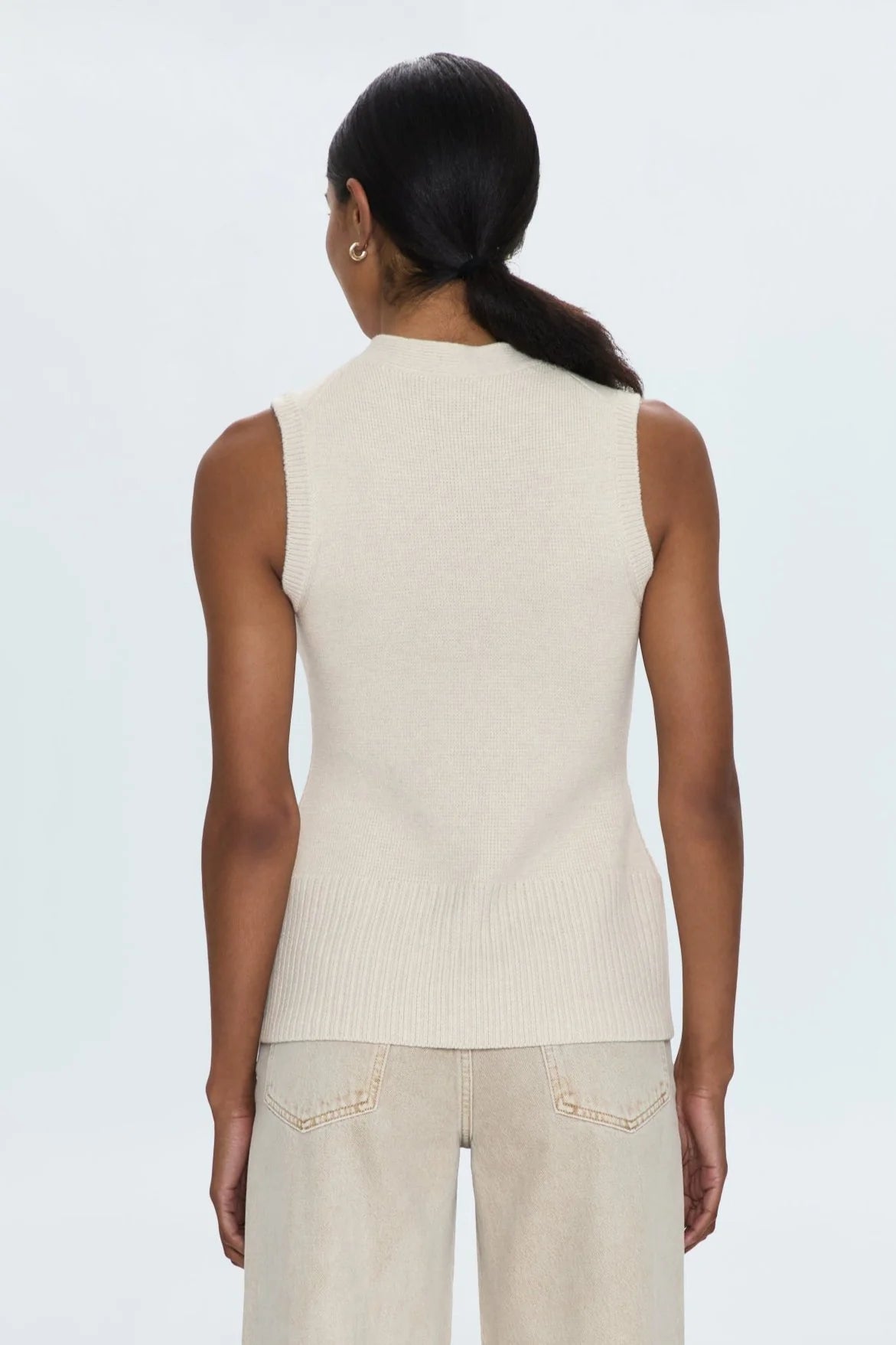 PISTOLA | AUDRA VEST CARDIGAN | SOFT DOVE