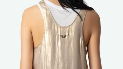 ZADIG & VOLTAIRE | TARYS SATIN TOP | GOLD