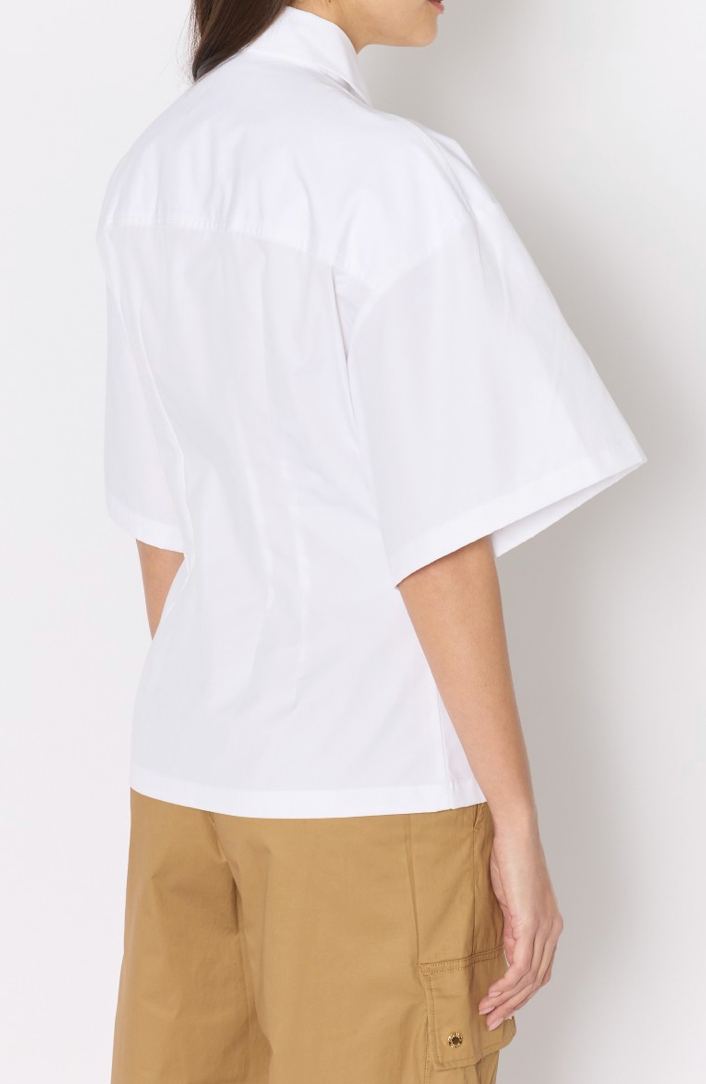 BERENICE | SLIM FIT POPLIN SHIRT | WHITE