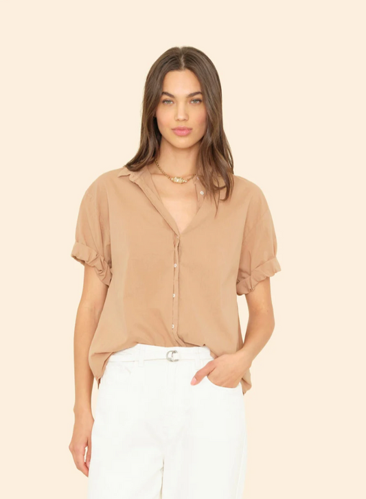 XIRENA | CHANNING SHIRT | HAZELNUT