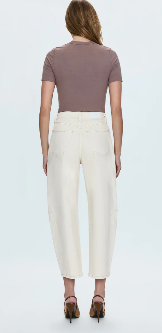 PISTOLA | ELI HIGH RISE BARREL JEAN | ECRU