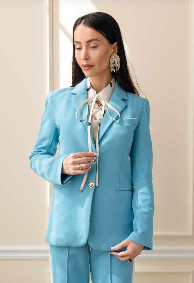 CARE TUCKER | MORRISON INTERLOCK BLAZER | PACIFIC