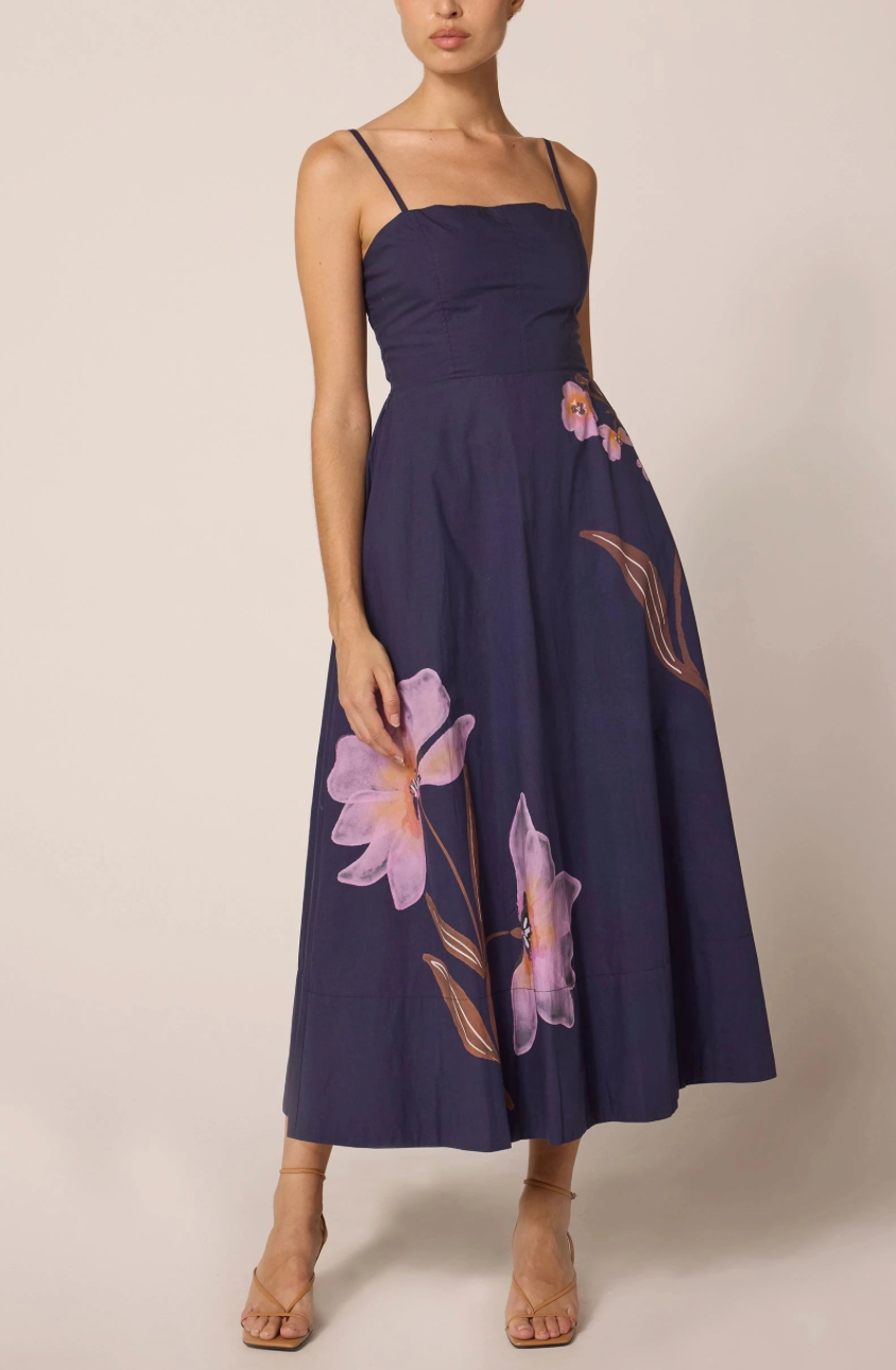 CLEOBELLA | RILEY ANKLE DRESS | NAVY