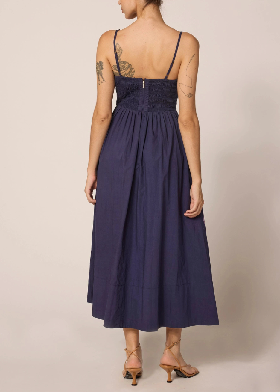 CLEOBELLA | RILEY ANKLE DRESS | NAVY
