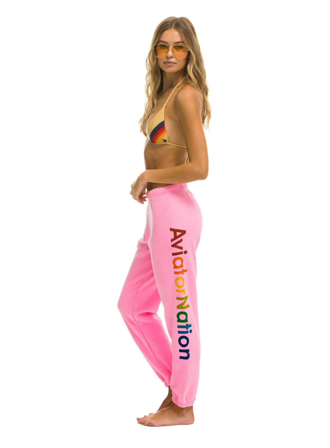 AVIATOR NATION | WOMENS SWEATPANTS | NEON PINK