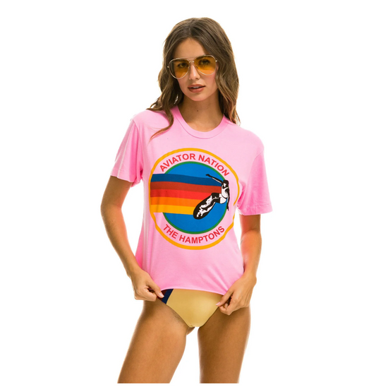 AVIATOR NATION | BOYFRIEND TEE | NEON PINK