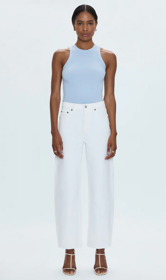 PISTOLA | WES HIGH RISE BARREL JEAN | WHITE