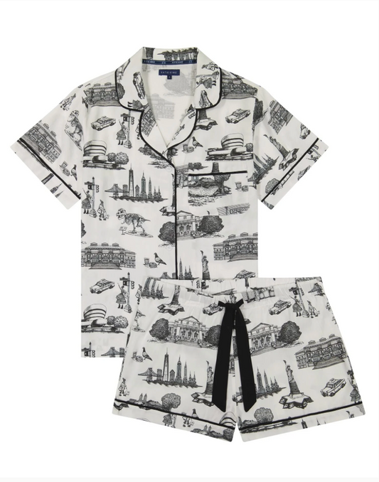 KATIE KIME | NEW YORK TOLIE PJ SET | BLACK