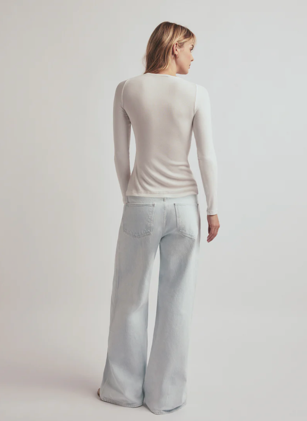FAVORITE DAUGHTER | THE RIBBED LONG SLEEVE | WHITE