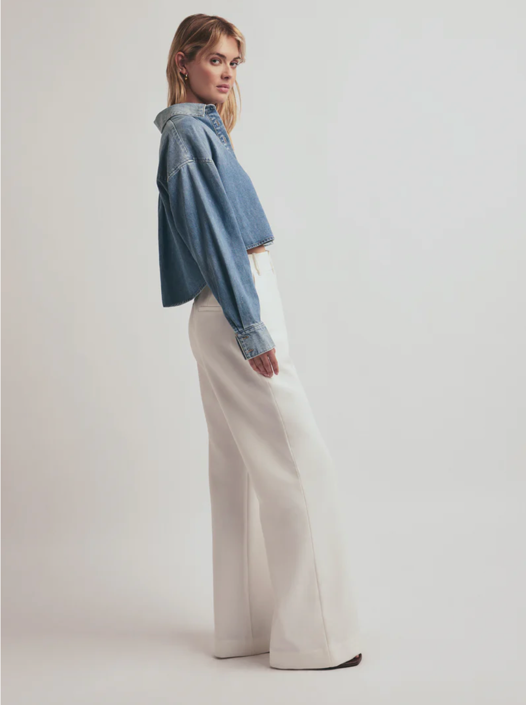 FAVORITE DAUGHTER | THE CROP EX-BOYFRIEND SHIRT | GOA