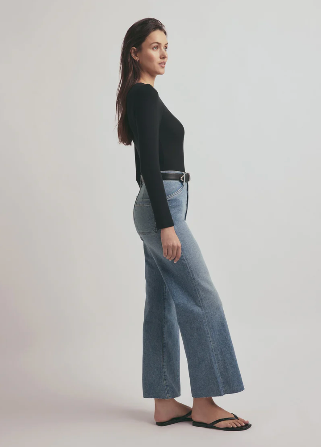 FAVORITE DAUGHTER | THE MISCHA SUPER HIGH RISE WIDE LEG ANKLE | MONTEREY