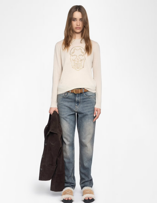 ZADIG AND VOLTAIRE | MISS CASHMERE SWEATER | ECRU