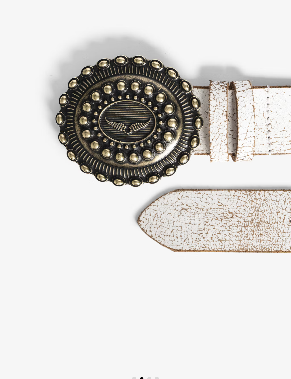 ZADIG AND VOLTAIRE | SANTA FE BELT | WHITE