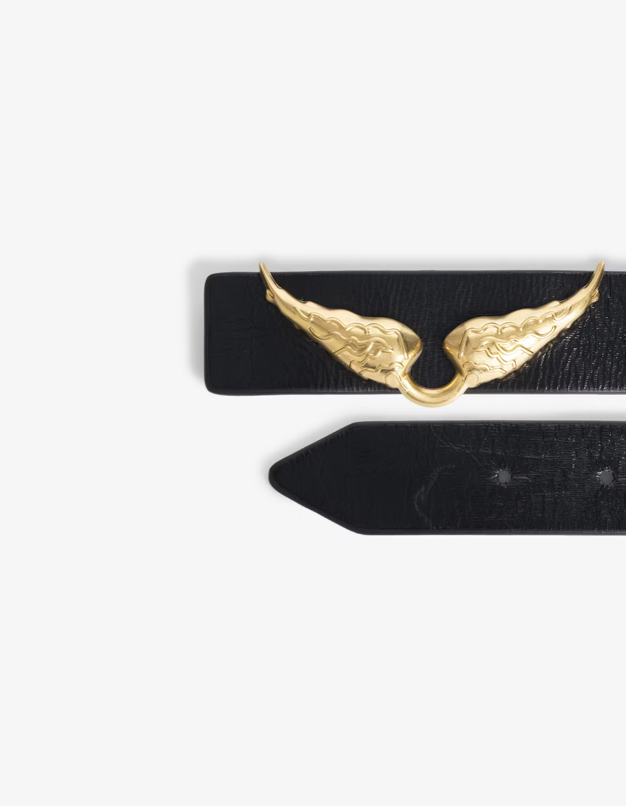 ZADIG AND VOLTAIRE | ROCK REVERSIBLE VINTAGE BELT | NOIR