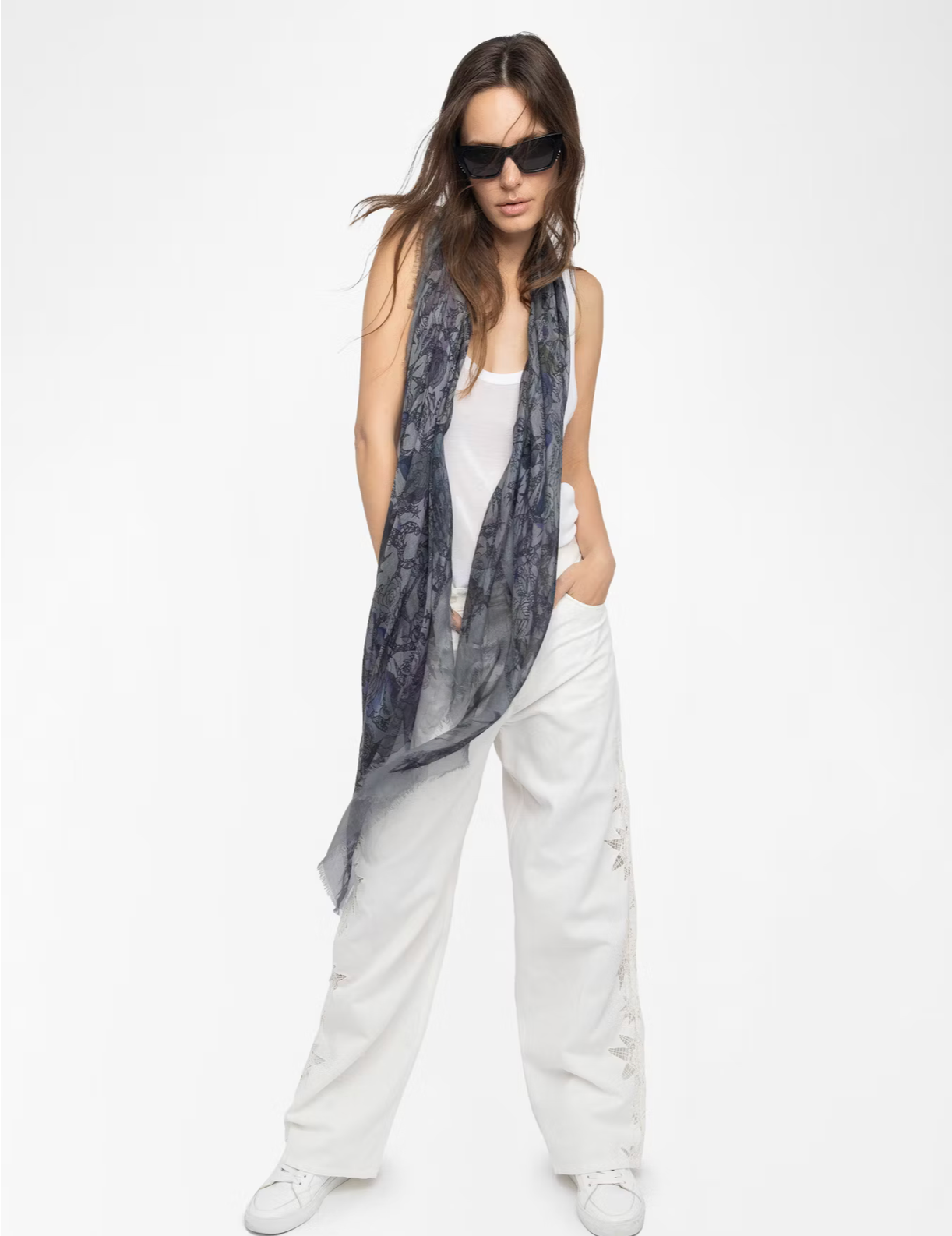 ZADIG AND VOLTAIRE | KERRY ROSES SCARF | ROAD
