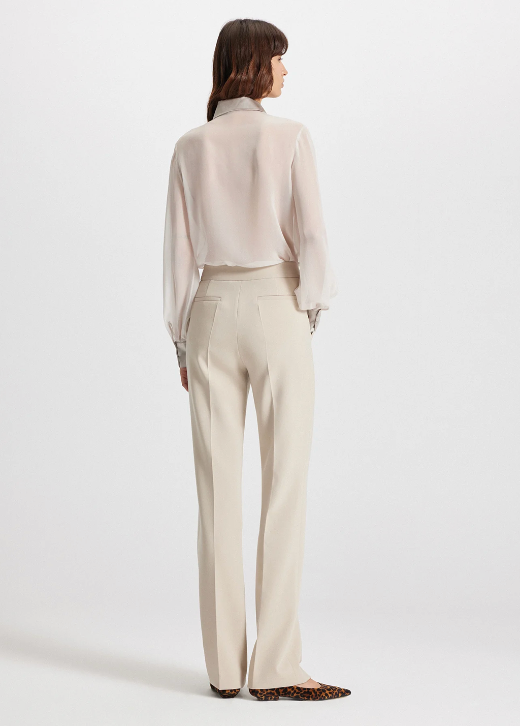 THEO | IDALIA PLASTERON CHIFFON BLOUSE | STONE