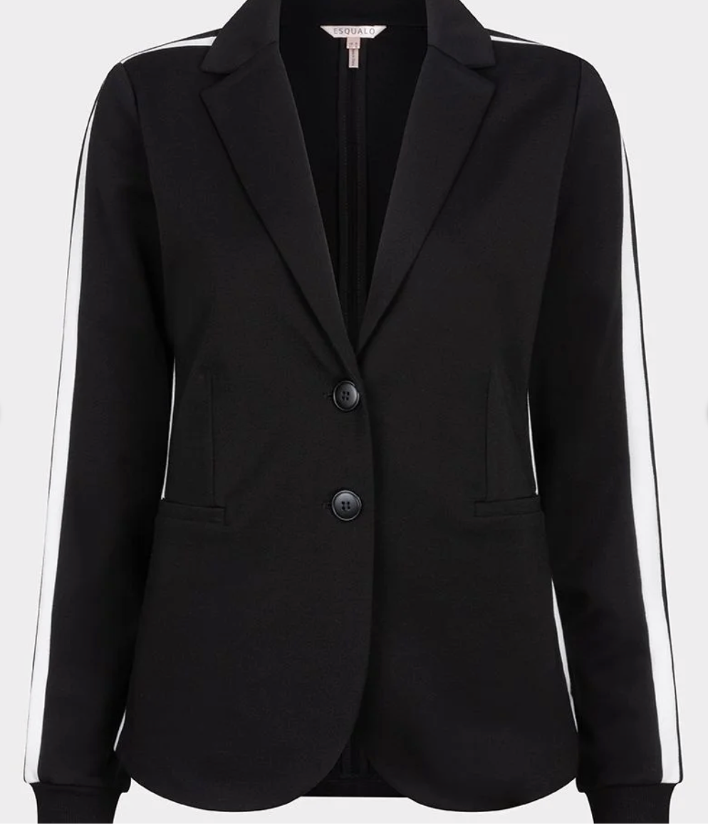 ESQUALO | BLAZER PUNTO STRIPES | BLACK