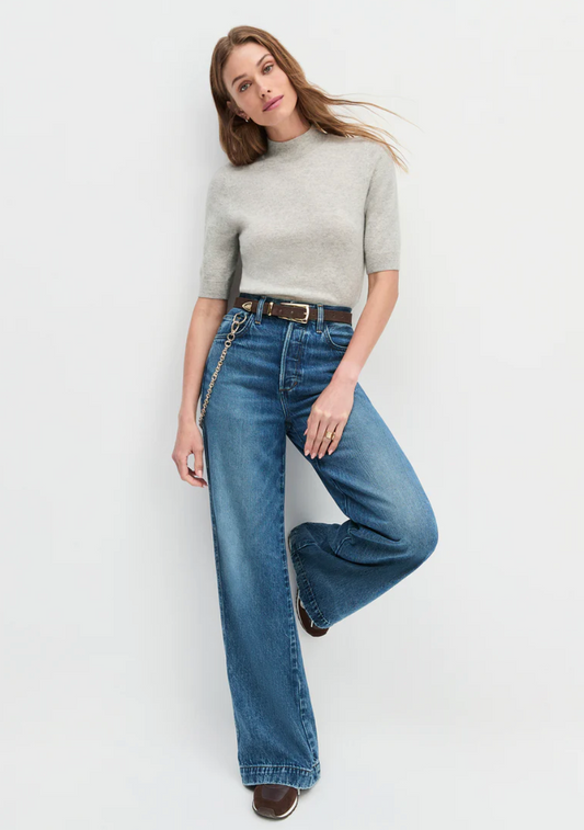 FAVORITE DAUGHTER | THE BONNIE TOP | LIGHT HEATHER GREY