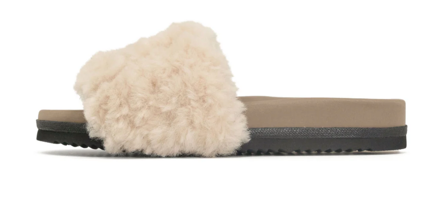 ROAM | CLOUD SHEARLING SLIDER | NATURAL