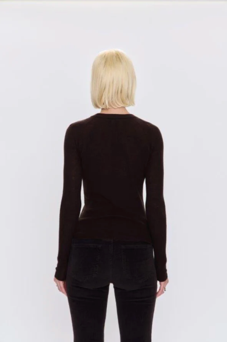 PISTOLA | JUNO FEATHER WEIGHT SWEATER | MOCHA