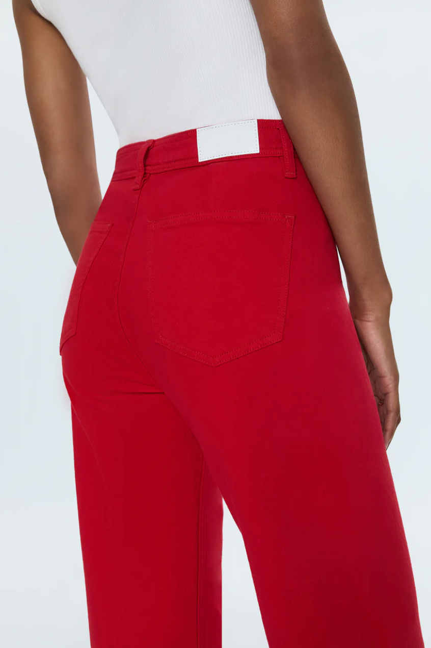 PISTOLA | PENNY CROP HIGH RISE WIDE LEG | RUBY