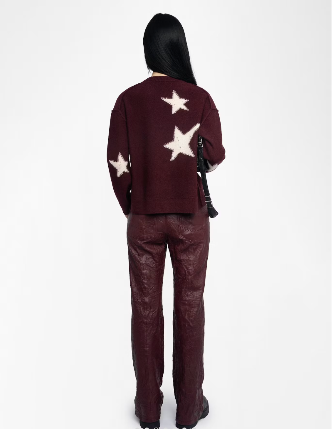 ZADIG AND VOLTAIRE | MARKUZ WS STARS USED | BURGUNDY