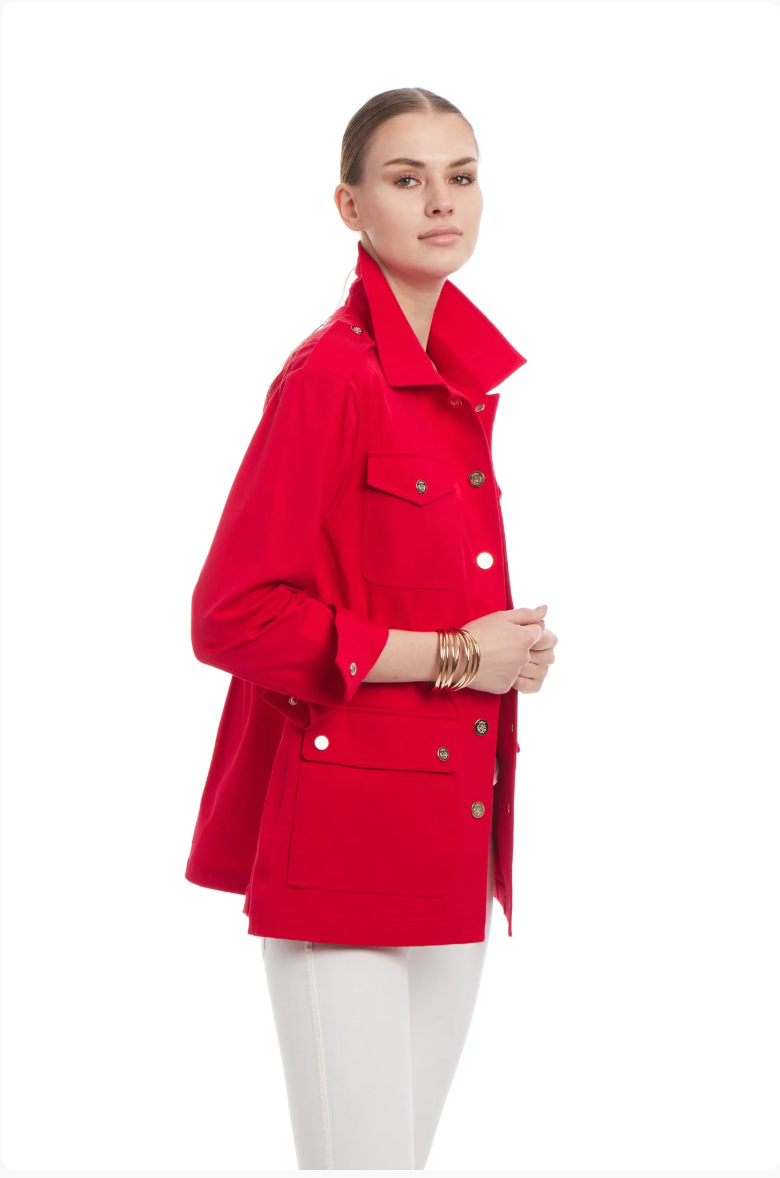 PATTY KIM | SAFARI JACKET | RED