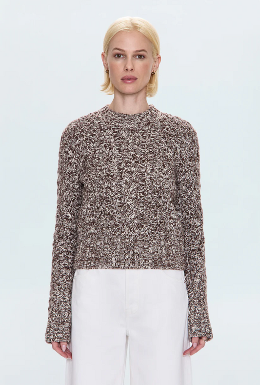 PISTOLA | QUINN SWEATER | CHOCOLATE MARL