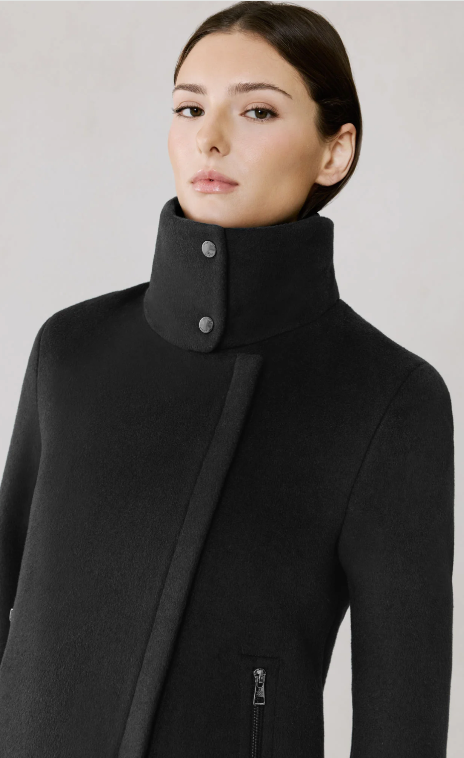 SOIA & KYO | ABBI COAT | BLACK-GREY