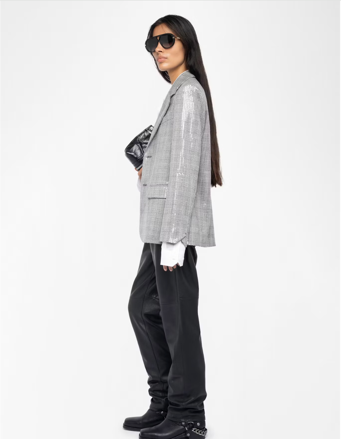 ZADIG & VOLTAIRE | VANILLE SEQUIN BLAZER | BLACK 11
