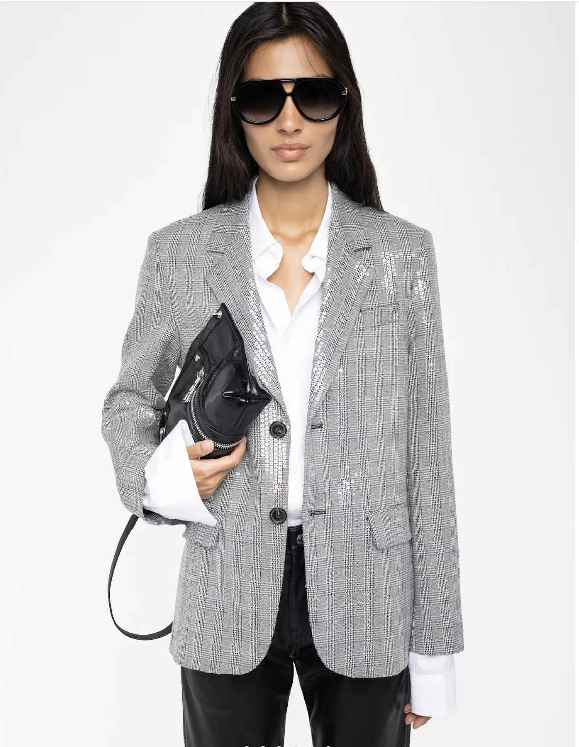 ZADIG & VOLTAIRE | VANILLE SEQUIN BLAZER | BLACK 11