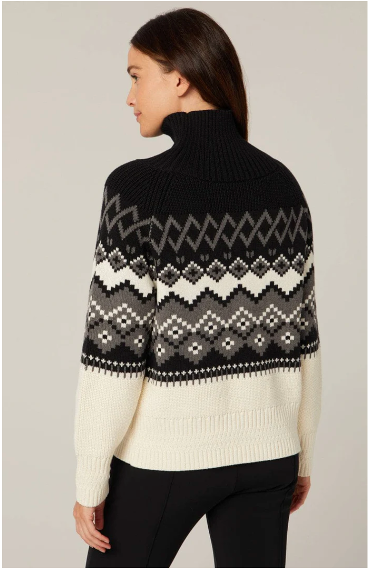 ALP N ROCK | LEIGHTON MOCKNECK SWEATER | BLACK