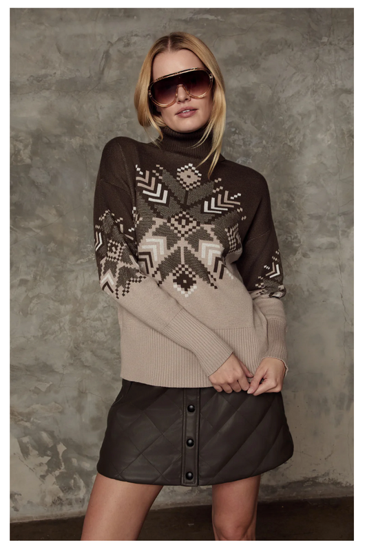 ALP N ROCK | SNOWFLAKE ELLIS SWEATER | COFFEE