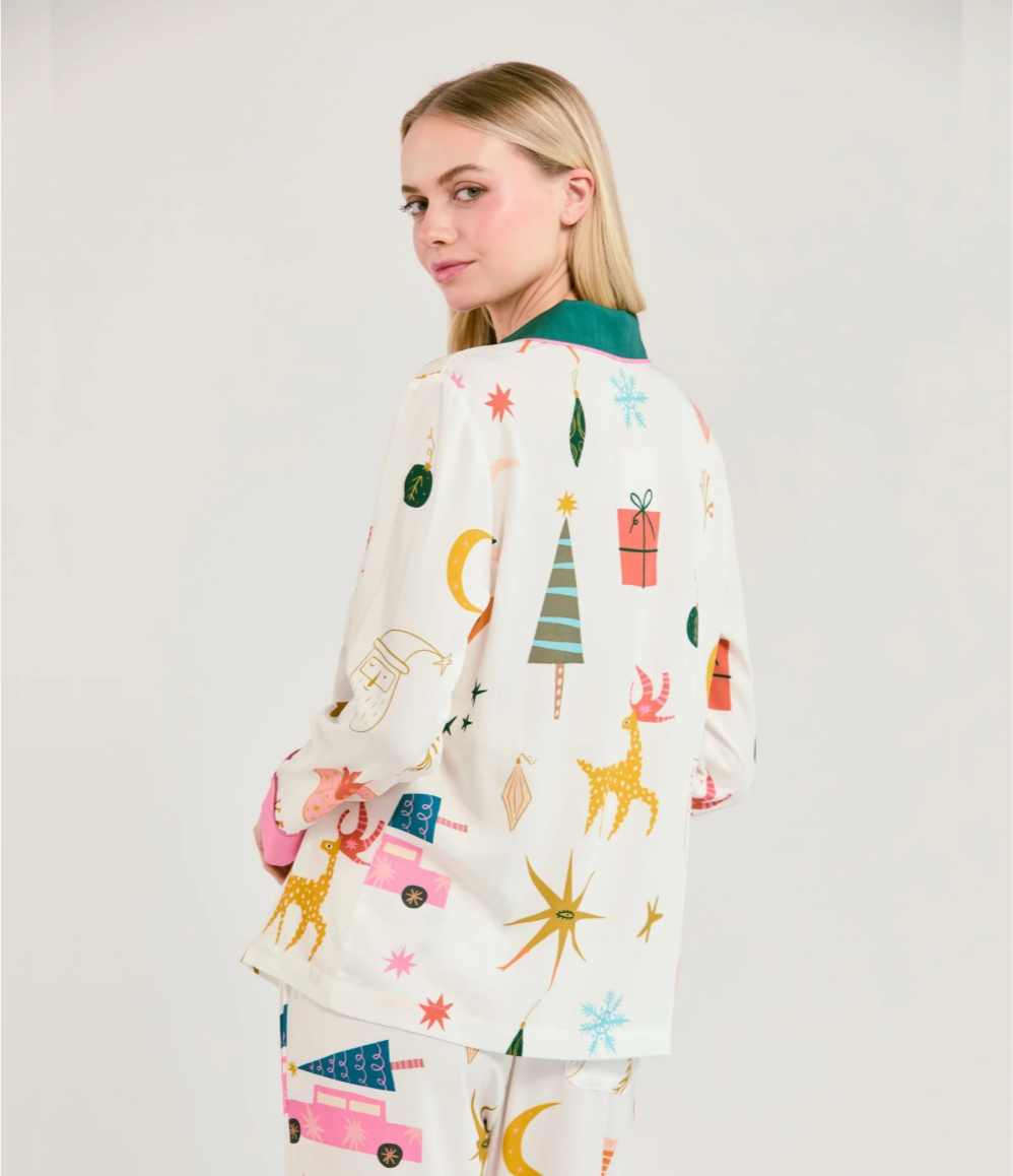 KATIE KIME | MOD HOLIDAY LONG SLEEVE PJ SET | MULTI